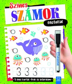 Színes számok filctollal - Írok és letörlöm - 5 éves kortól
