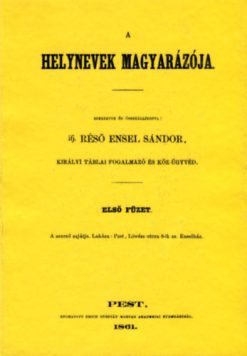 A helynevek magyarázója I-IV.