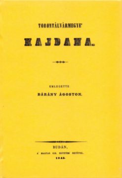 Torontál vármegye hajdana